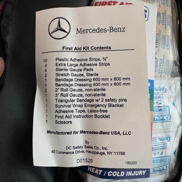 Mercedes Benz CLA-Class 2013-16 Emergency First Aid Kit with Case‎ Fits Q4860043 - Picture 4 of 6
